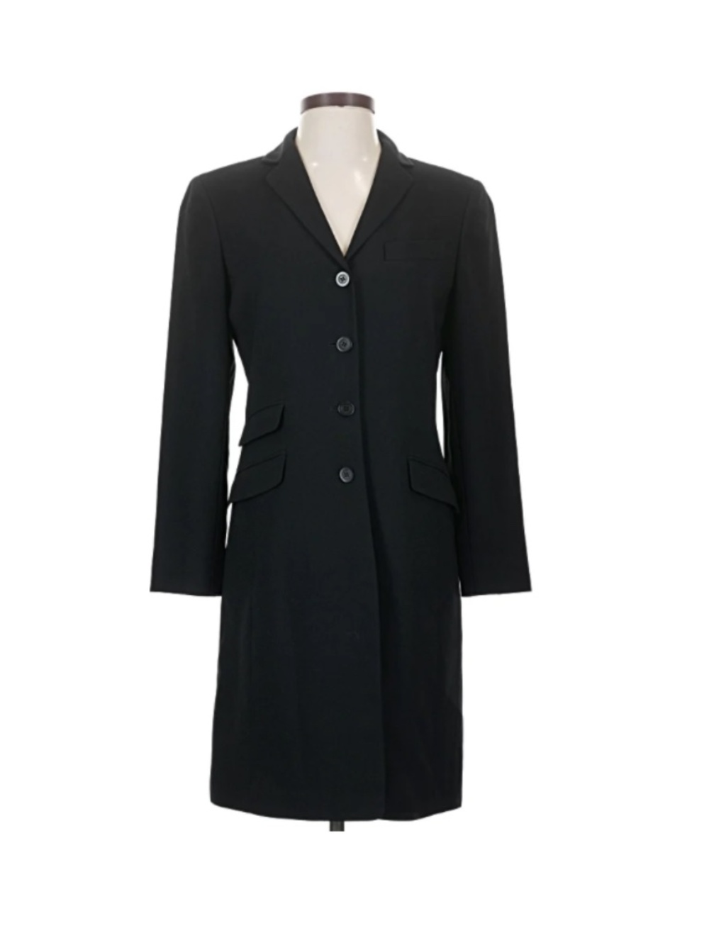 Lightweight Wool Blazer Midi length black grey sz 8